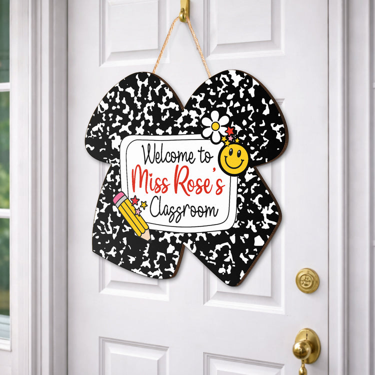 Ribbon-Shape-Composition-Book-Style-Back-To-School-Classroom-Decor-Personalized-Wood-Sign-3