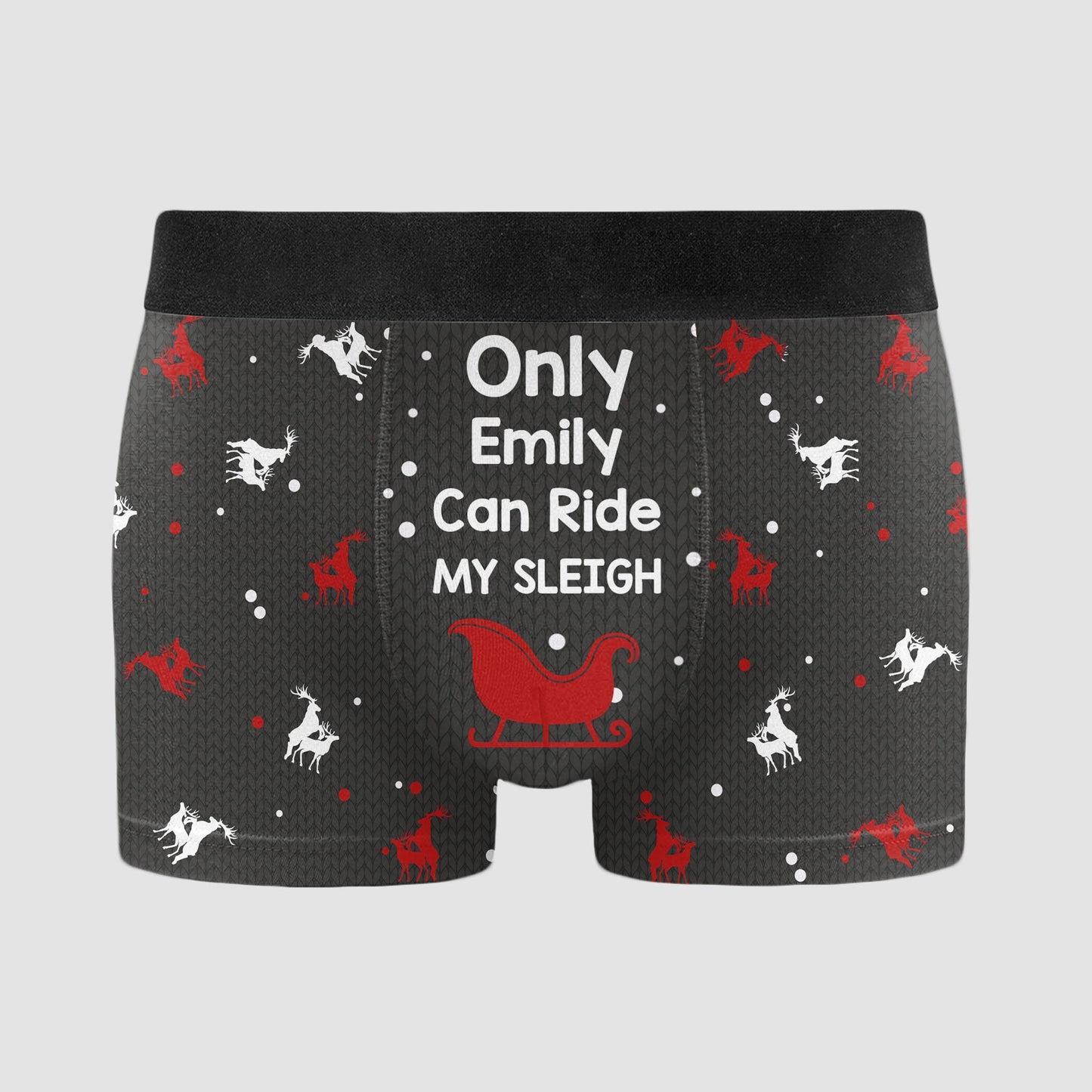 Frankly Funny Christmas Mens Funny Briefs Boxer Shorts - Reindeer
