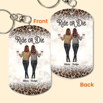 Ride Or Die - Personalized Keychain