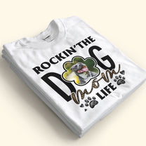 Rockin' Dog Mom - Personalized Photo Shirt