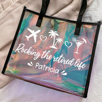 Rocking The Retired Life - Personalized Holographic Tote