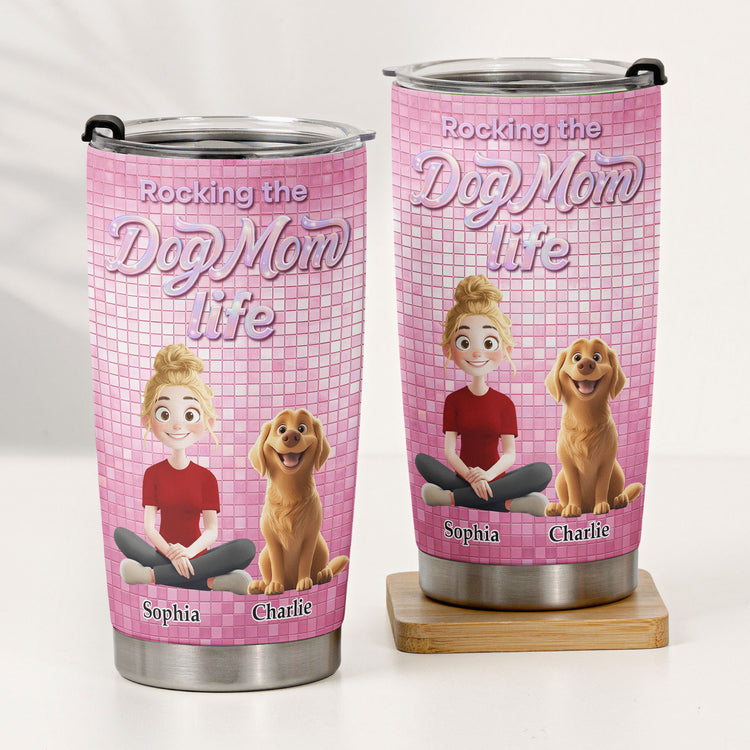 Rocking-The-Dog-Mom-Life-Personalized-Tumbler-4