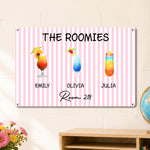 Roommate Drink Trendy College Apartment Dorm - Personalized Metal Sign