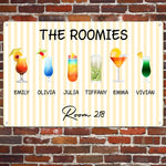 Roommate Drink Trendy College Apartment Dorm - Personalized Metal Sign