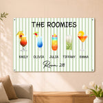 Roommate Drink Trendy College Apartment Dorm - Personalized Metal Sign