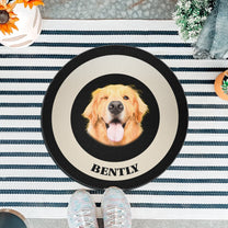 Round Custom Pet Face - Personalized Photo Doormat