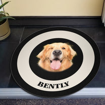 Round Custom Pet Face - Personalized Photo Doormat