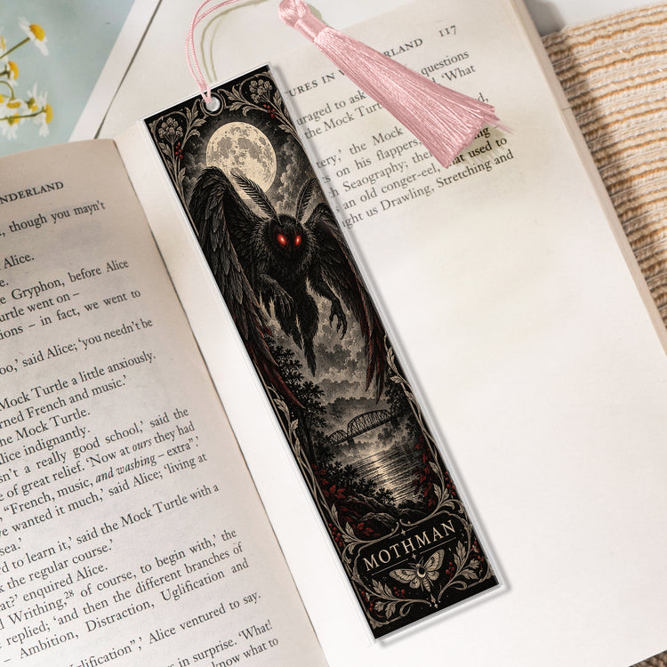 Ryptid,-Spooky-Reader,--Featuring-Mothman,-Bigfoot,-Frogman-Custom-Bookmark-2