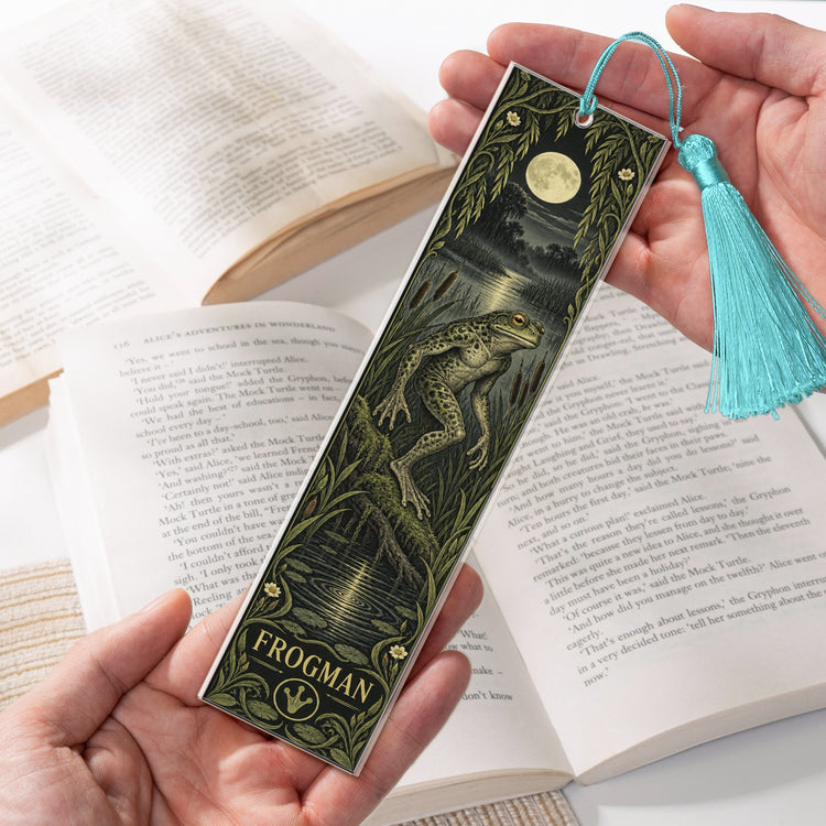 Ryptid,-Spooky-Reader,--Featuring-Mothman,-Bigfoot,-Frogman-Custom-Bookmark-4