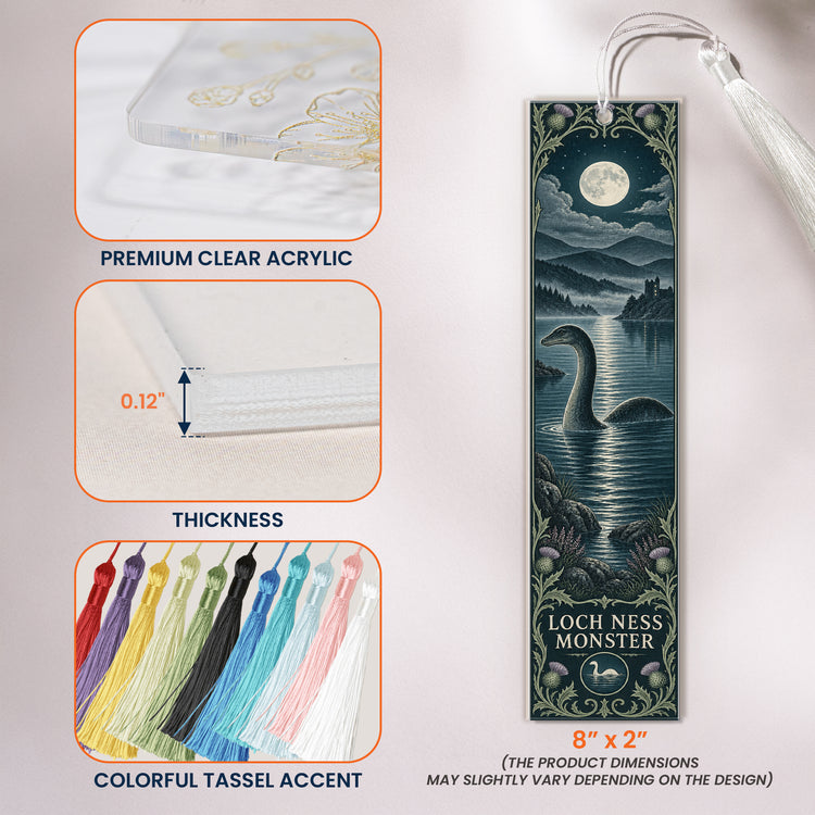 Ryptid,-Spooky-Reader,--Featuring-Mothman,-Bigfoot,-Frogman-Custom-Bookmark-5