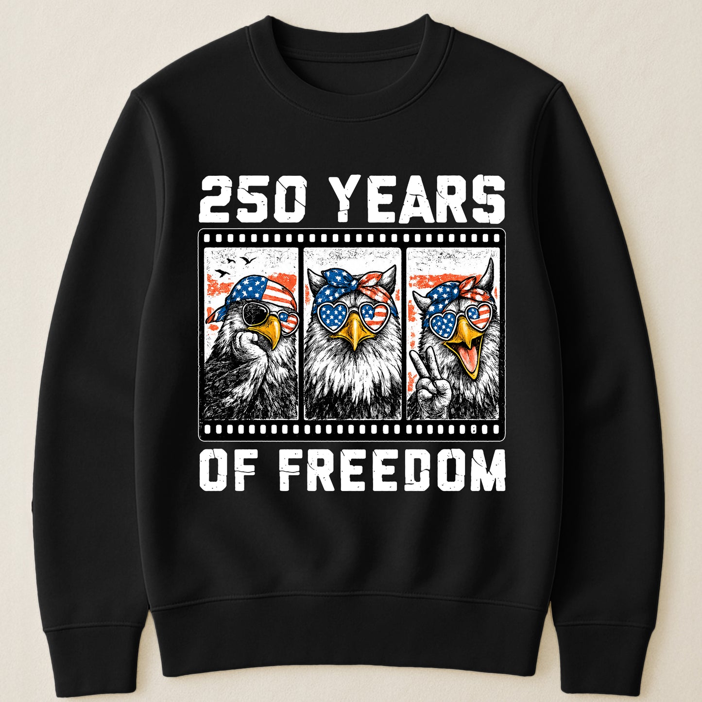 Funny Eagel 250 Years Happy -  Shirt
