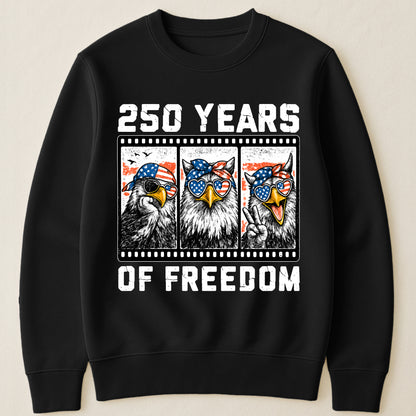 Funny Eagel 250 Years Happy -  Shirt