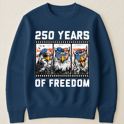 Funny Eagel 250 Years Happy -  Shirt