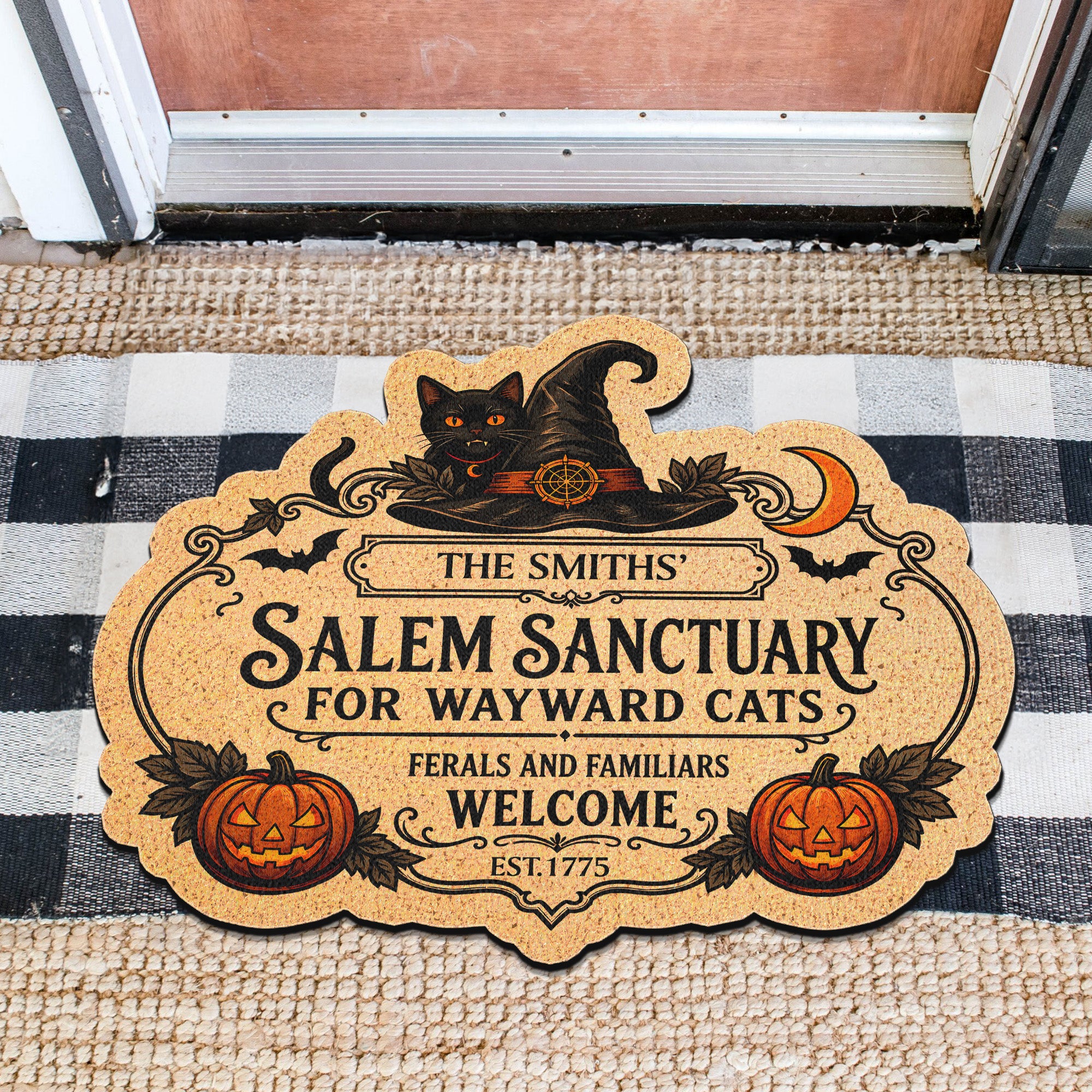 Salem-Sanctuary-For-Wayward-Cats-Ferals-And-Familiars-Welcome-Personalized-Doormat-2