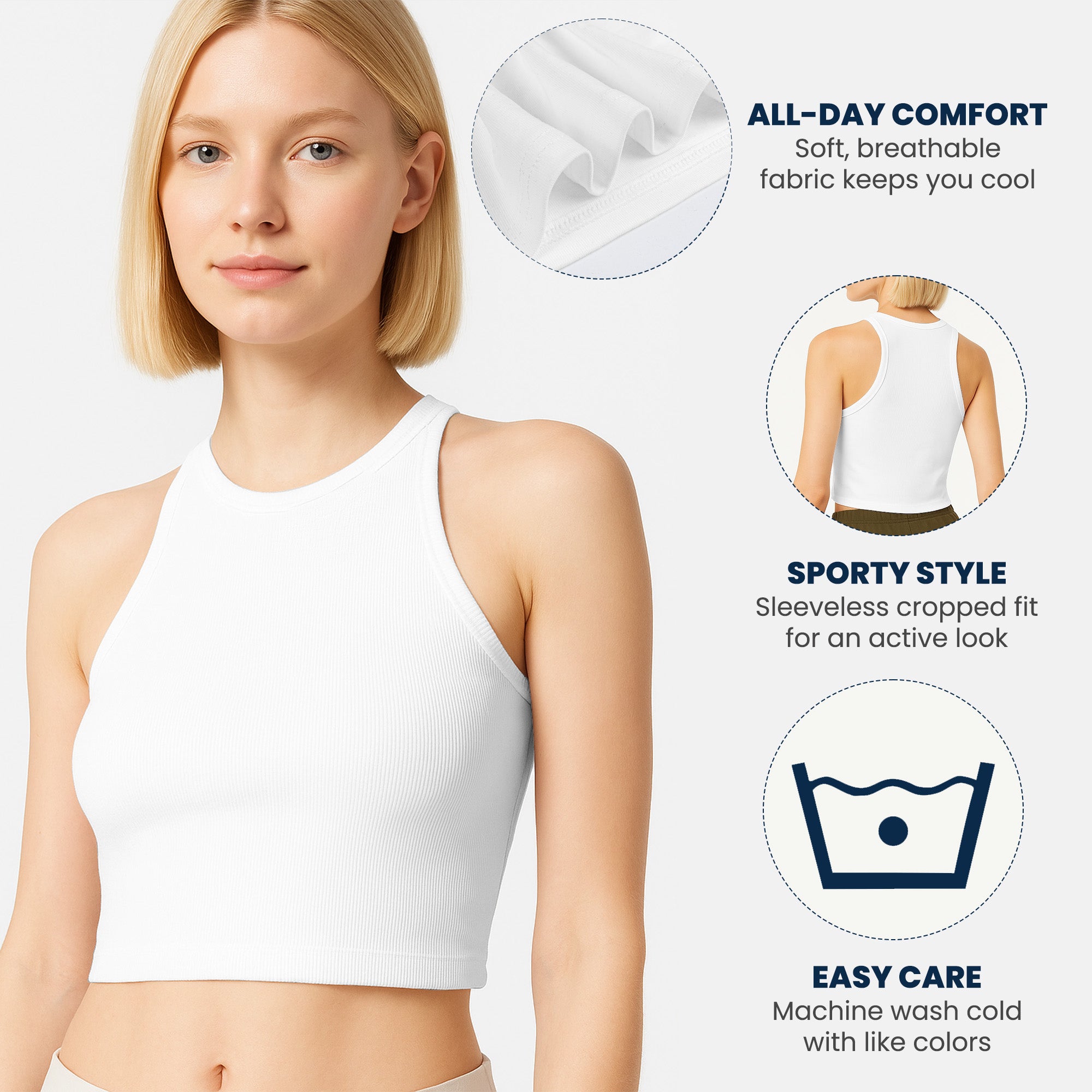 Salty Dog Mom Beach Club - Custom Crop Tank Top