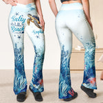 Salty Lil' Beach - Personalized Flare Leggings
