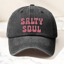 Salty Soul Summer - Personalized Distressed Denim Cap