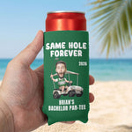 Same-Hole-Forever-Golf-Bachelor-Party-Favors-Custom-His-Funny-Face-Personalized-Can-Cooler-10