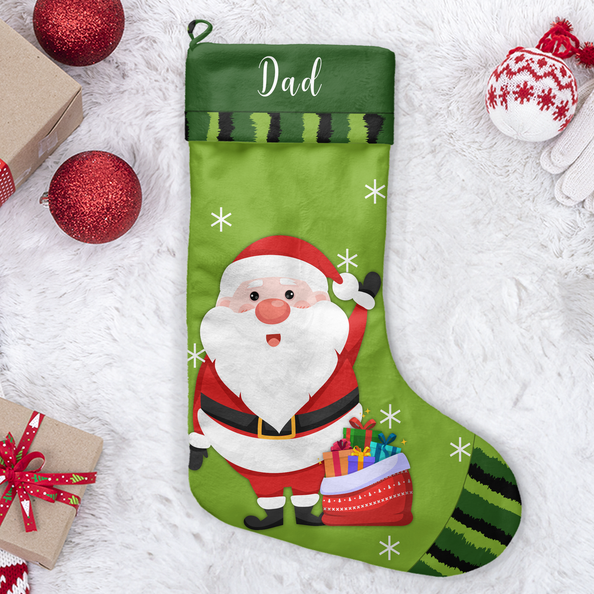Santa Christmas - Personalized Stocking