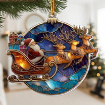 Santa Is Coming To Town - Acrylic Ornament