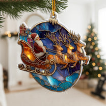 Santa Is Coming To Town - Acrylic Ornament