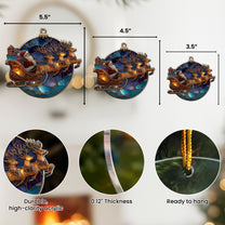 Santa Is Coming To Town - Acrylic Ornament