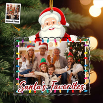 Santa's Favorite - Personalized Acrylic Photo Ornament