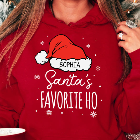 Santa's Favorite Ho - Funny Exchange Christmas Gifts - Silly Xmas Shirt - Personalized Shirt