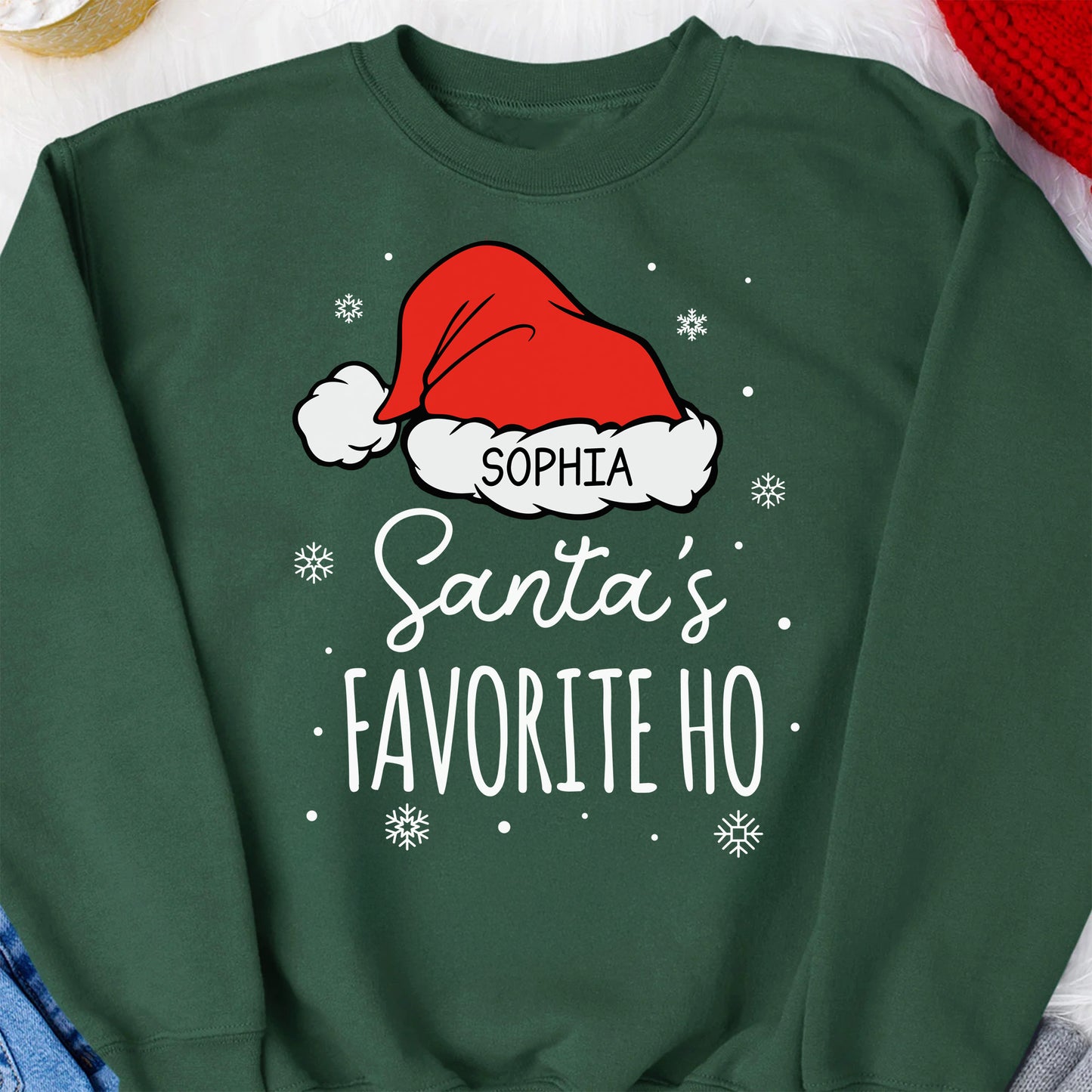 Santa's Favorite Ho - Funny Exchange Christmas Gifts - Silly Xmas Shirt - Personalized Shirt
