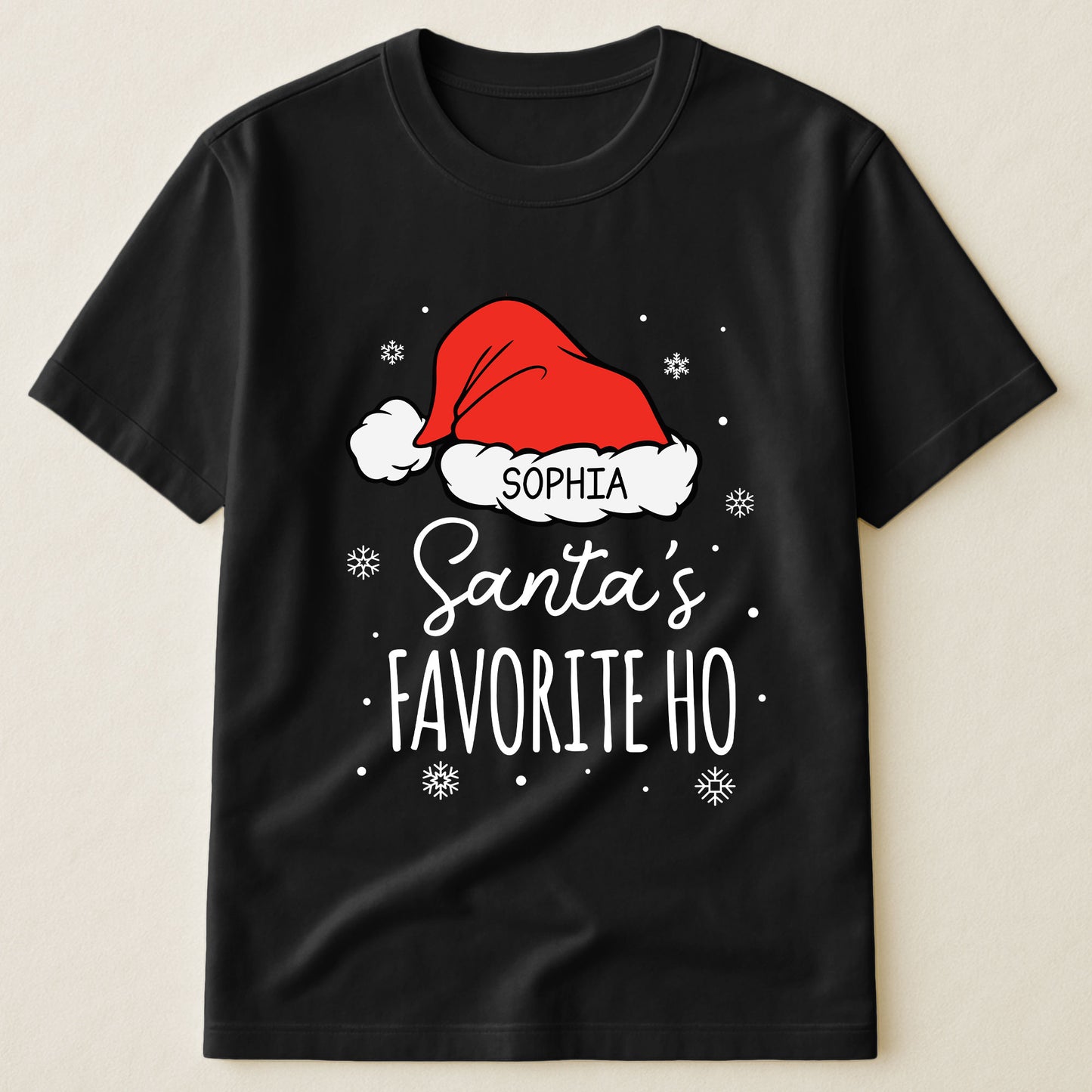 Santa's Favorite Ho - Funny Exchange Christmas Gifts - Silly Xmas Shirt - Personalized Shirt