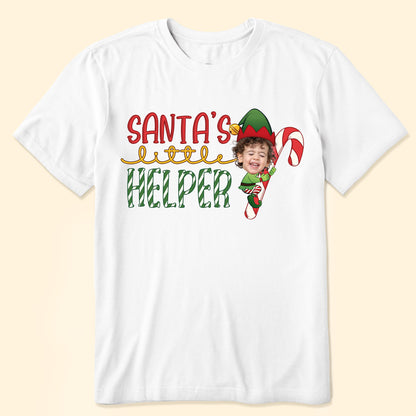 Santa's Little Helper - Personalized Photo Shirt