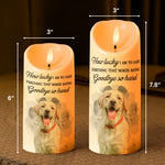 Saying Goodbye So Hard - Personalized Photo LED Candle
