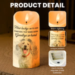 Saying Goodbye So Hard - Personalized Photo LED Candle