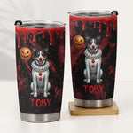 Scary-Halloween-Clown-Gift-For-Pet-Lover-Personalized-Tumbler-2