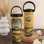 School Bus Driver Life Custom Name Gift - Personalized 30oz Tumbler With Handle