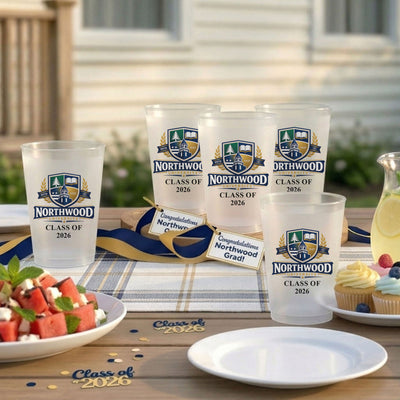 School Logo Custom Photo Graduation Party - Personalized Cups