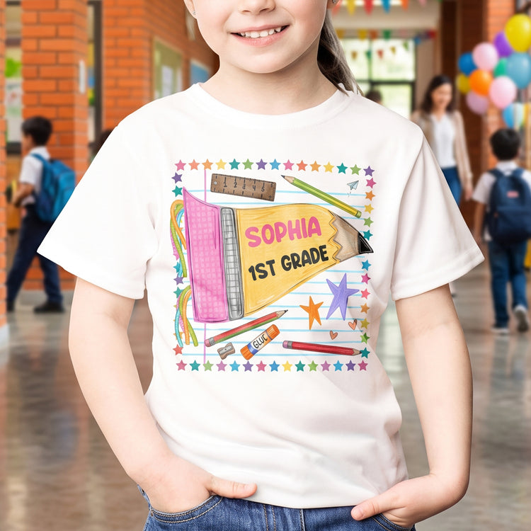 School-Pencil-Pennant-Back-To-School-Personalized-Shirt3