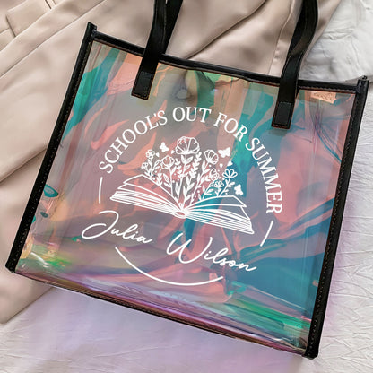 School's Out For Summer - Personalized Holographic Tote