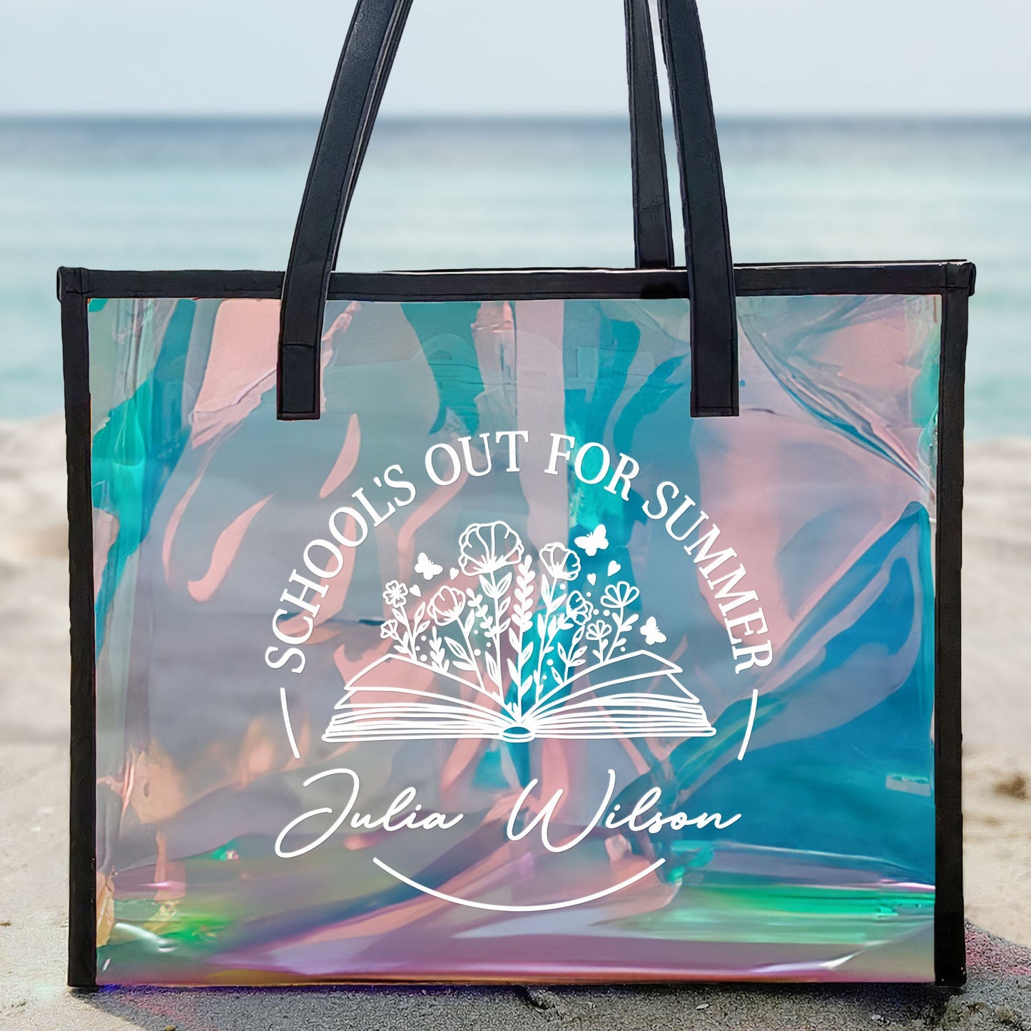 School's Out For Summer - Personalized Holographic Tote