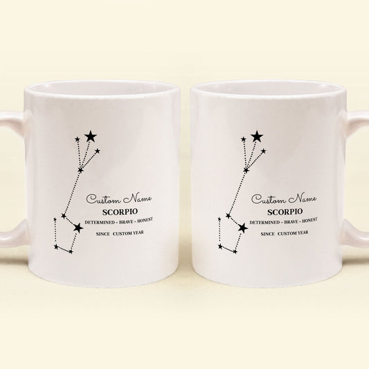 Scorpio Mug - Personalized Mug - Birthday Gift For Friends And Family