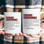 Scrabble Work Bestie - Personalized Mug