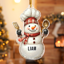 Chef Christmas Ornaments - Christmas Ornaments For Chefs - Personalized Acrylic Ornament