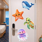 Sea-Creature-For-Kids-Cruise-Door-Signs-Stateroom-Decor-Cruising-Family-Vacation-Personalized-Magnet-1