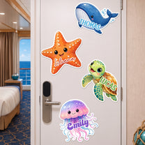 Sea-Creature-For-Kids-Cruise-Door-Signs-Stateroom-Decor-Cruising-Family-Vacation-Personalized-Magnet-1