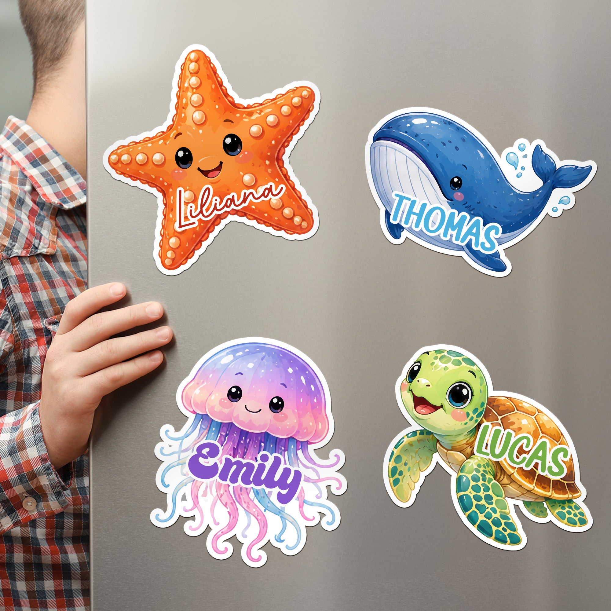 Sea-Creature-For-Kids-Cruise-Door-Signs-Stateroom-Decor-Cruising-Family-Vacation-Personalized-Magnet-3