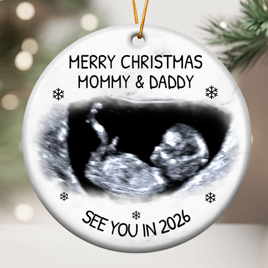 See You In 2026 - Personalized Ceramic Photo Ornament