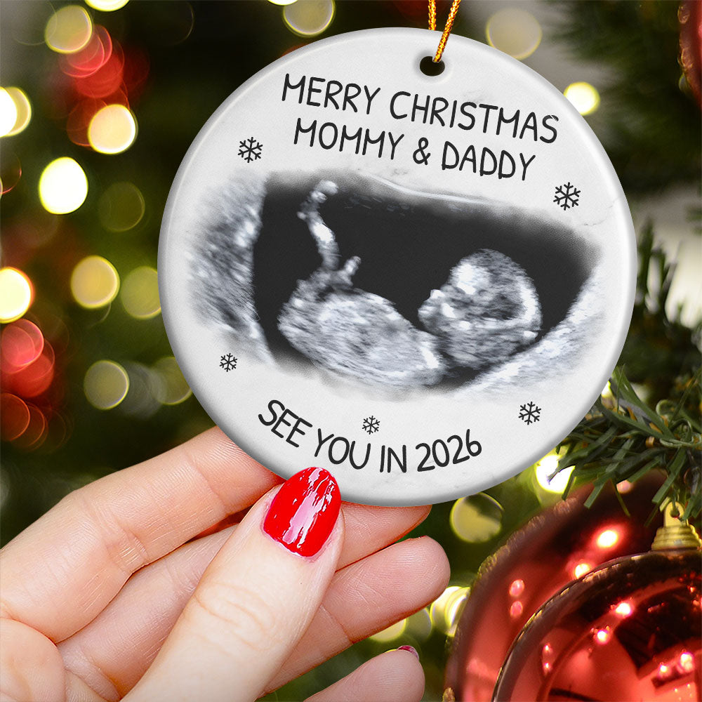 See You In 2026 - Personalized Ceramic Photo Ornament