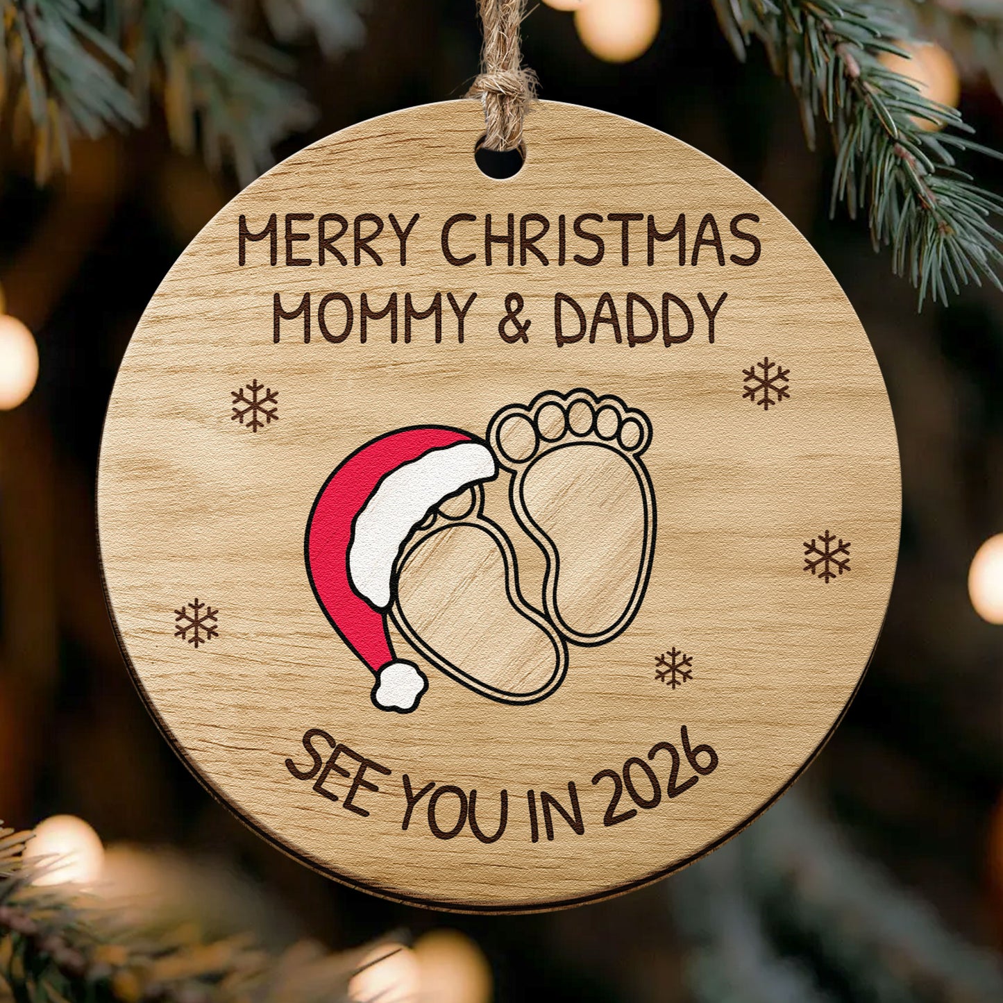 See You In 2026 - Personalized Wooden Ornament