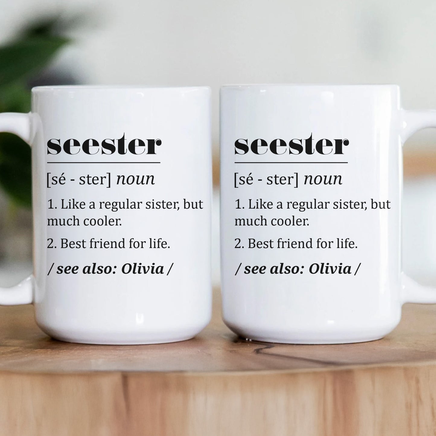 Seester Gift For Sister Definition - Personalized Mug