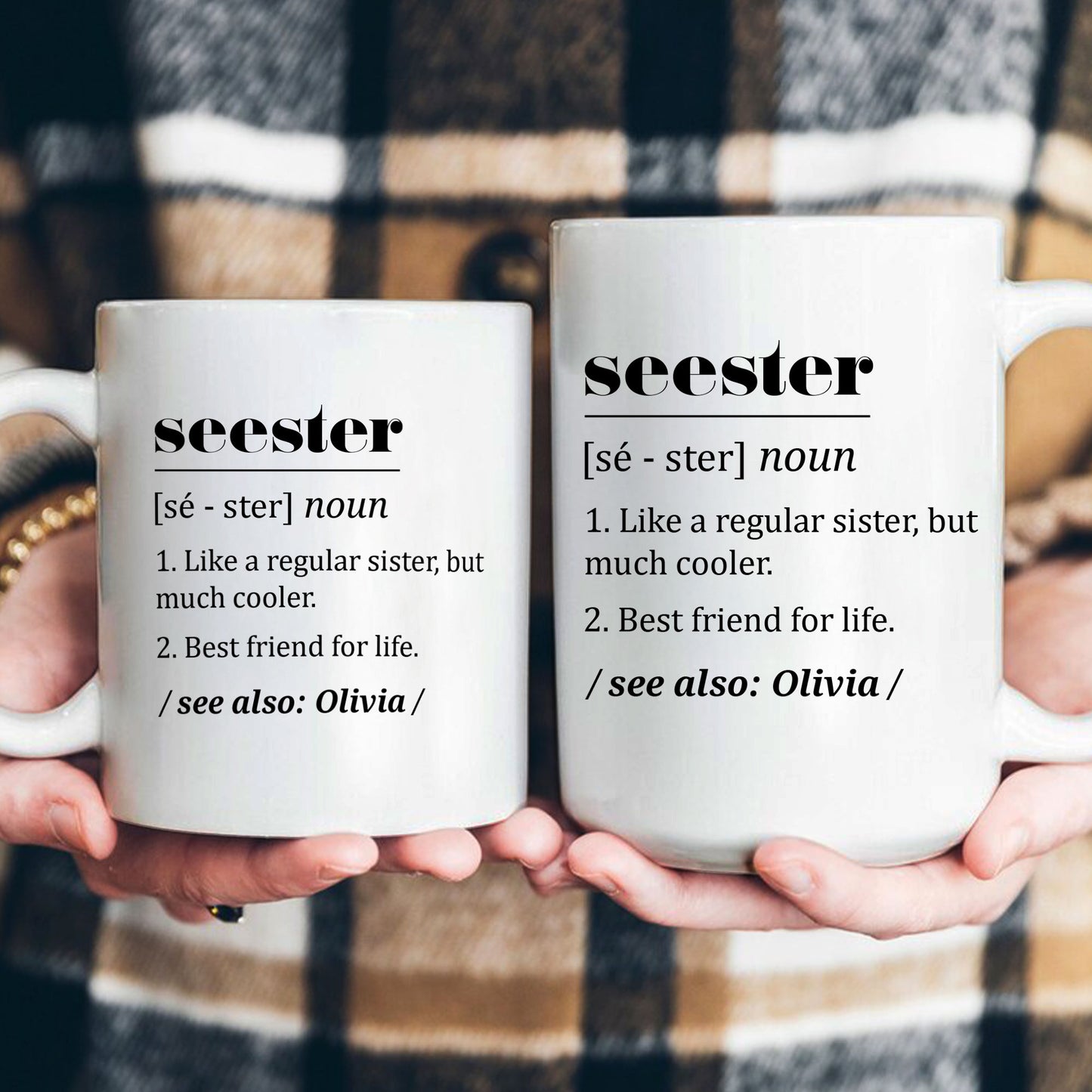 Seester Gift For Sister Definition - Personalized Mug